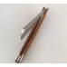 Опасная бритва с ручкой из металла и дерева